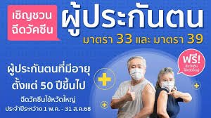 ฉีดวัคซีนไข้หวัดใหญ่ฟรี